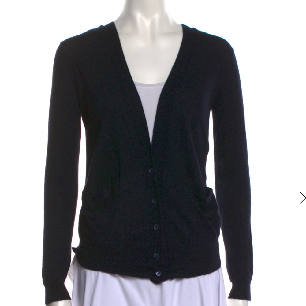 Marni Navy Blue Cashmere V Neck Cardigan Sweater SZ XS